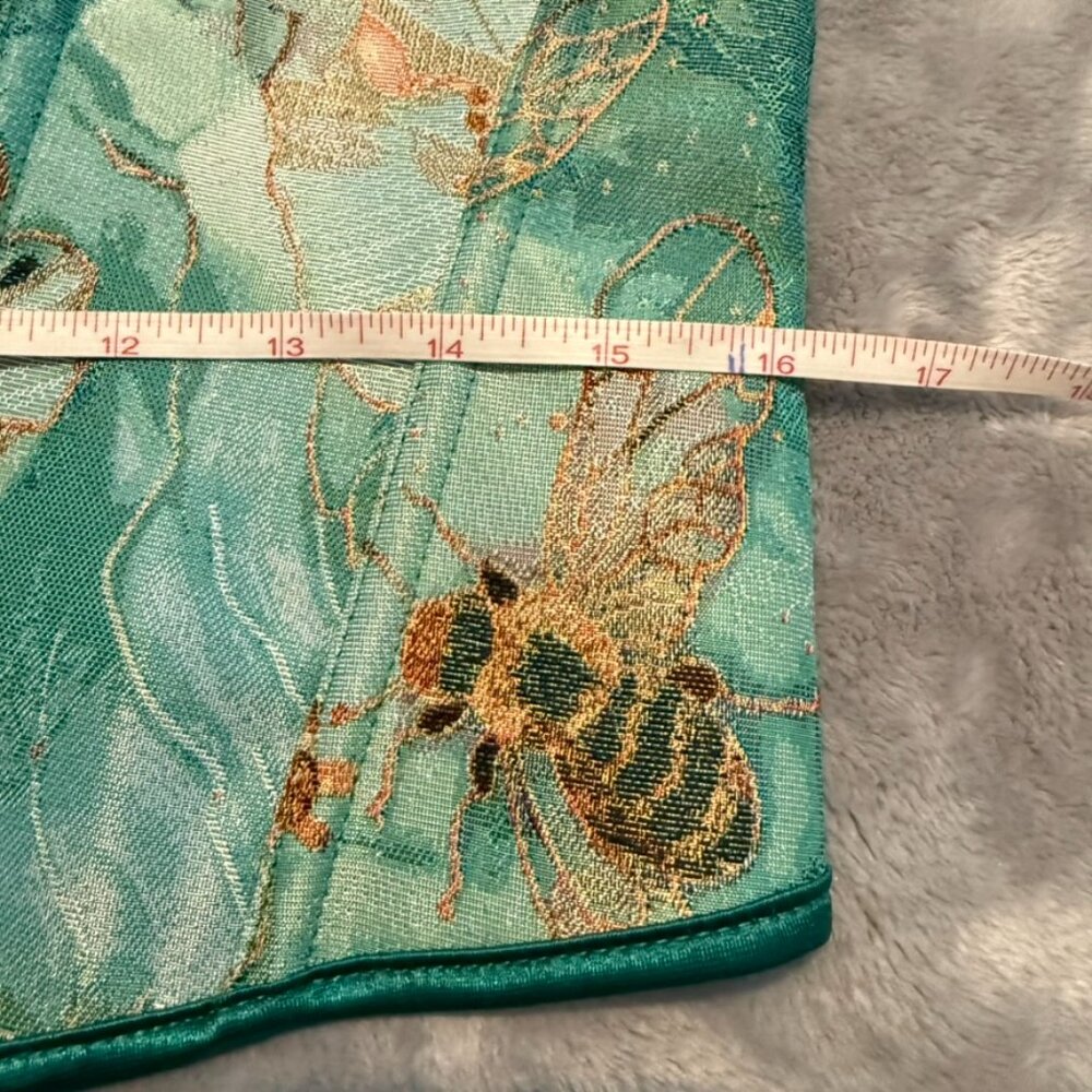 NWT SHEIN Y2K Bee Jacquard Boned Corset Top Plus Size 2XL Green Floral - Picture 11 of 11